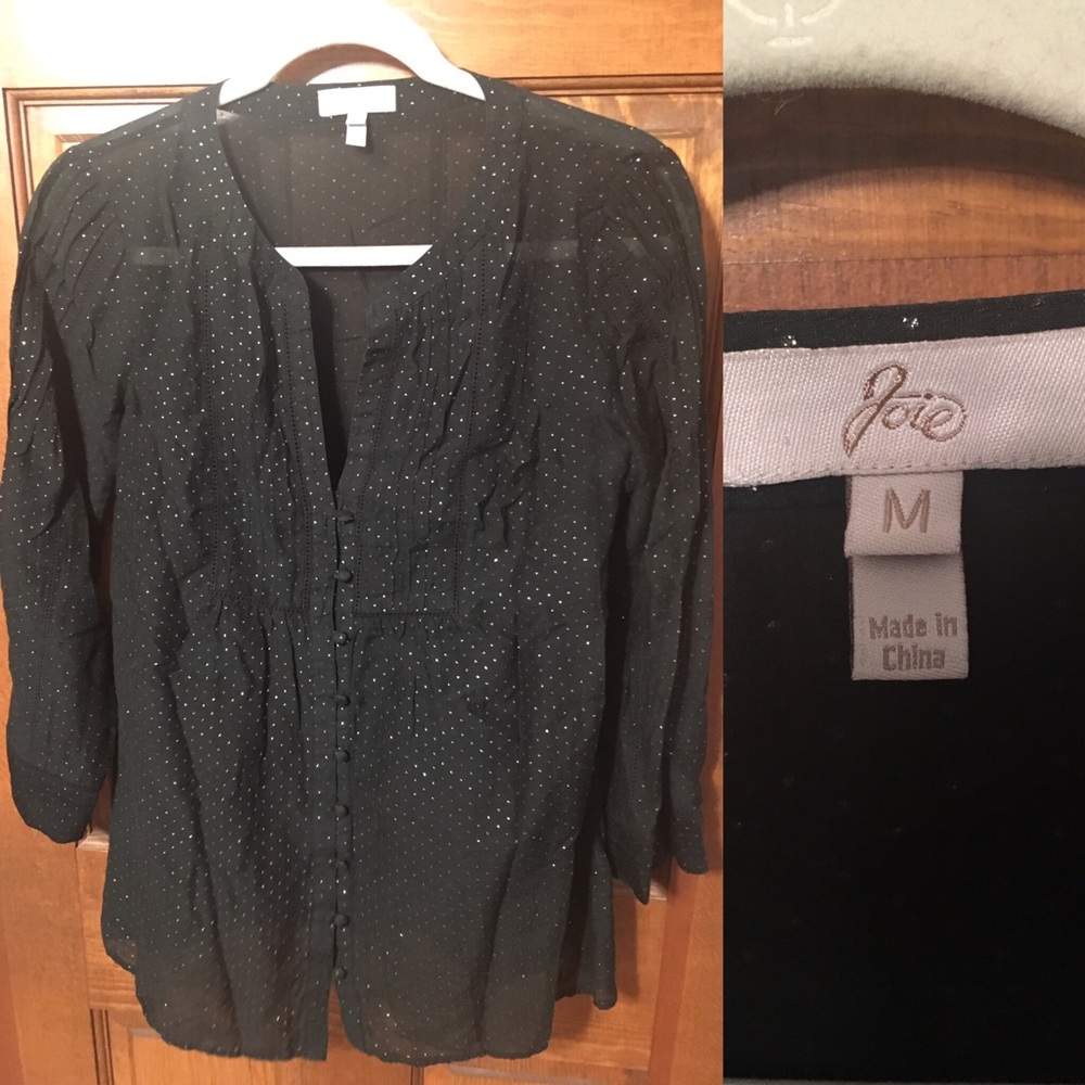 Joie black blouse